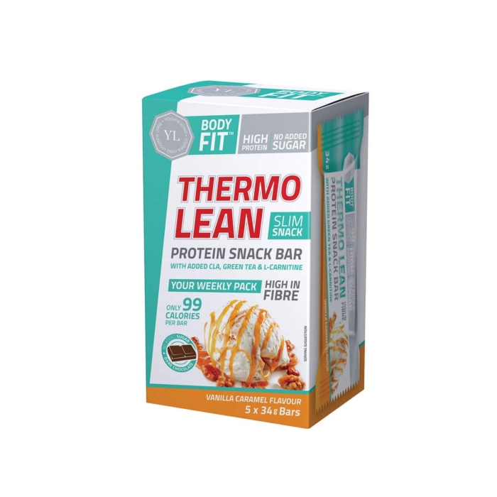 Body Fit Thermo Lean Protein Snack Bar Vanilla Caramel - 5x34g