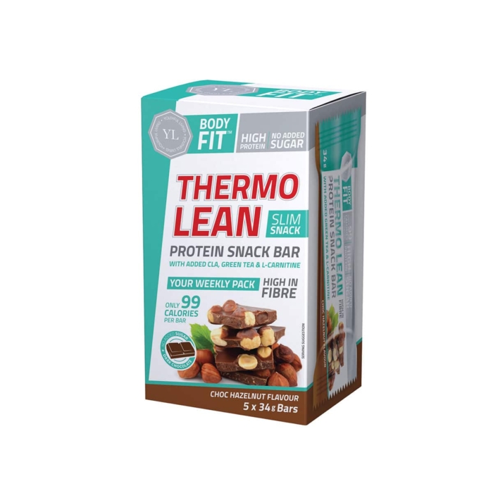 Body Fit Thermo Lean Protein Snack Bar Chocolate Hazelnut - 5x34g