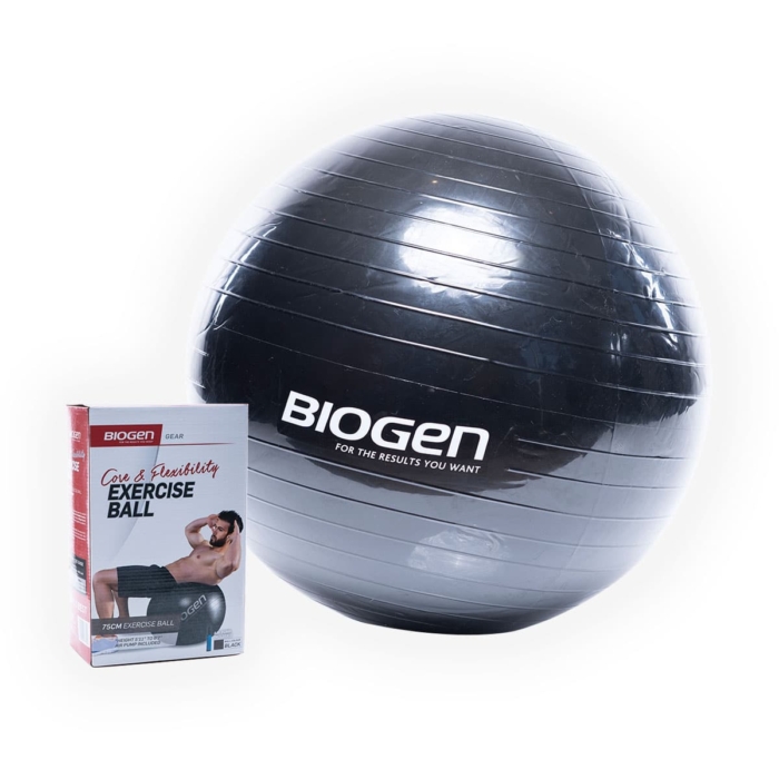 Biogen Exercise Ball Black - 75cm