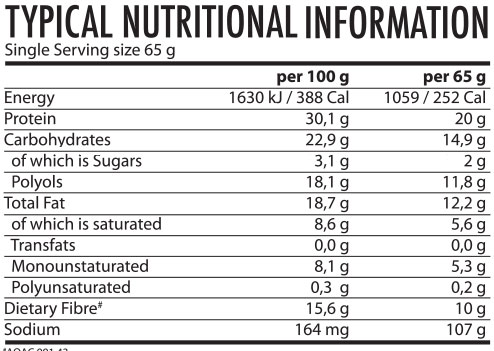 Youthful Living Gourmet Protein Bar Milk Tart Nutri-table - 65g