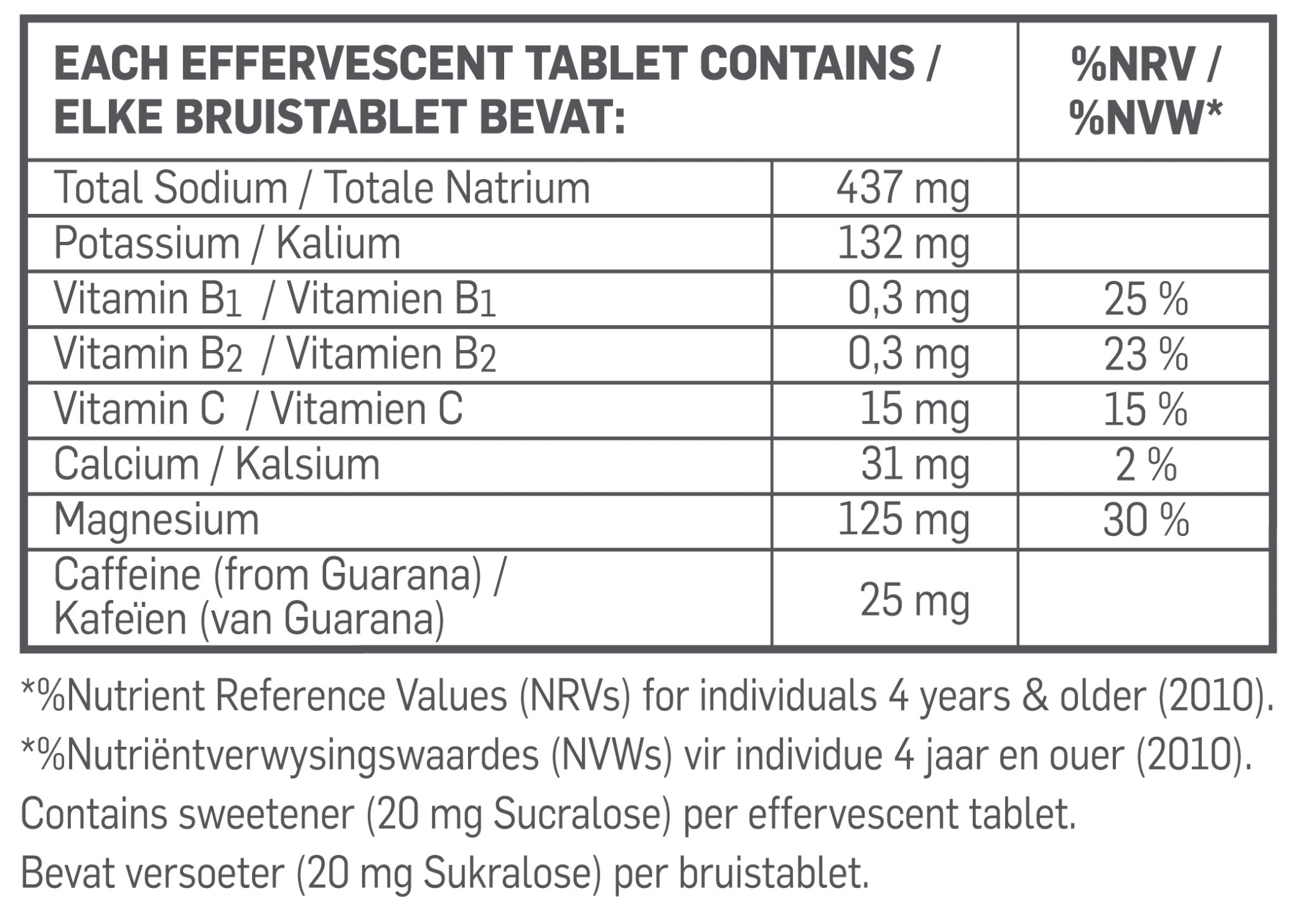 Electrolyte Plus Fizzy Blackcurrant Nutri-table - 30s