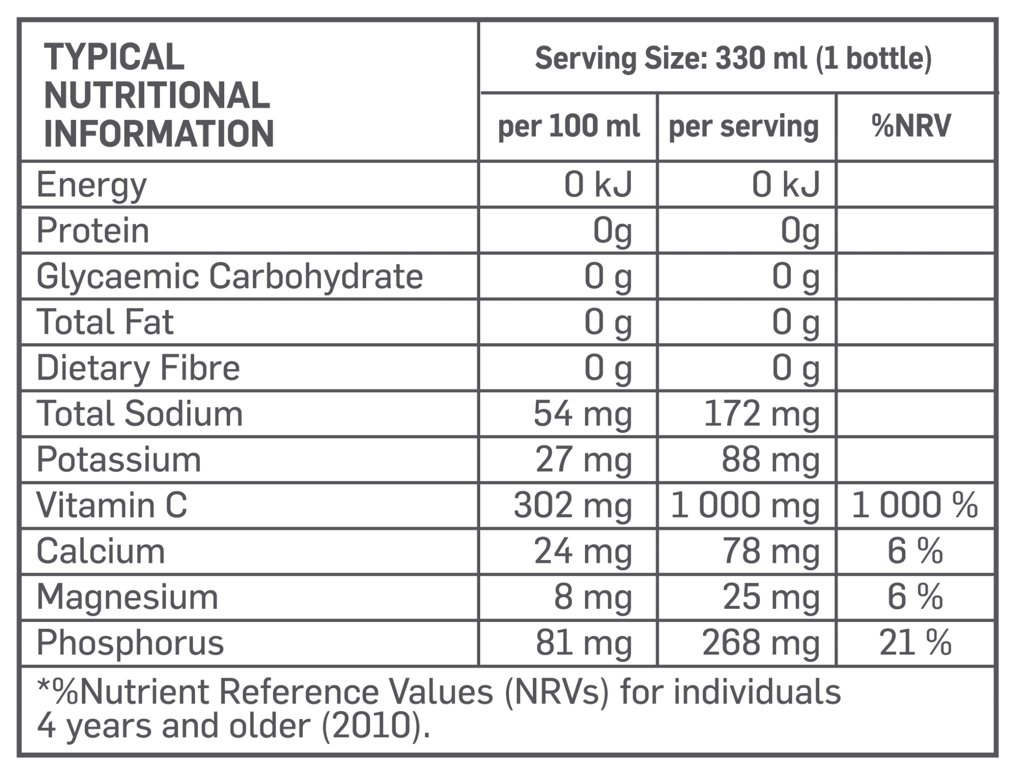 Biogen ElectroLite Plus Vitamin C Berry Nutri-table - 330ml