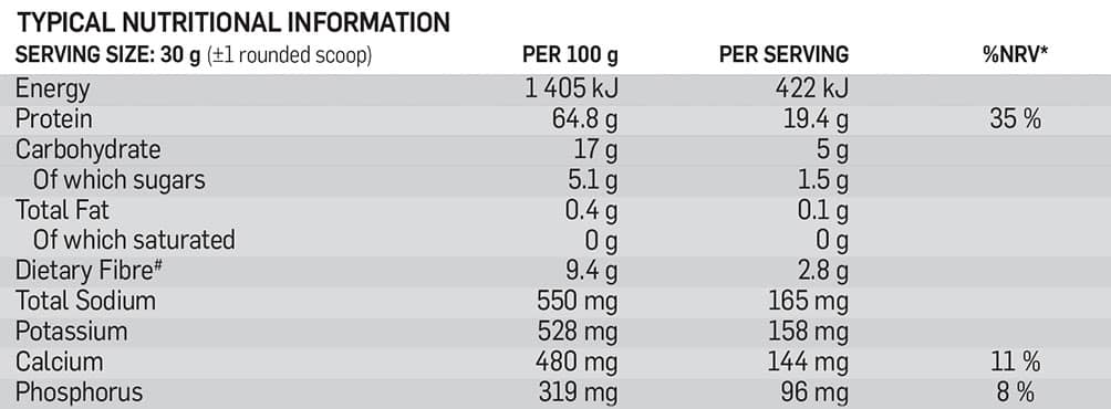 Primal Whey Protein Vanilla Nutri-Table - 2kg #1