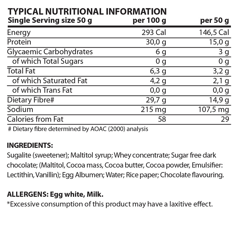 Body Fit Diet Nougat Bar Chocolate Nutri-Table - 50g
