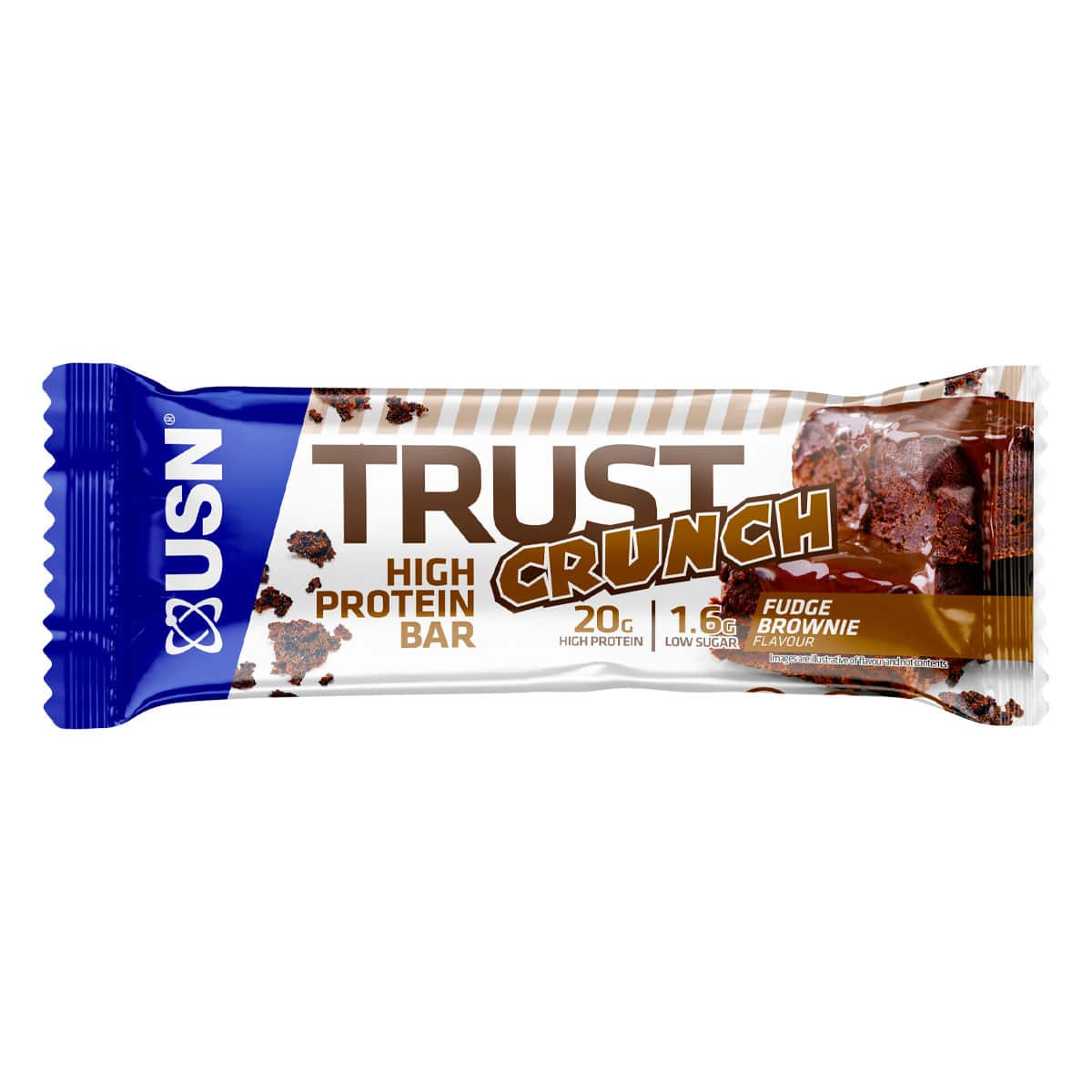 USN Trust Crunch Protein Bar Fudge Brownie- 60g
