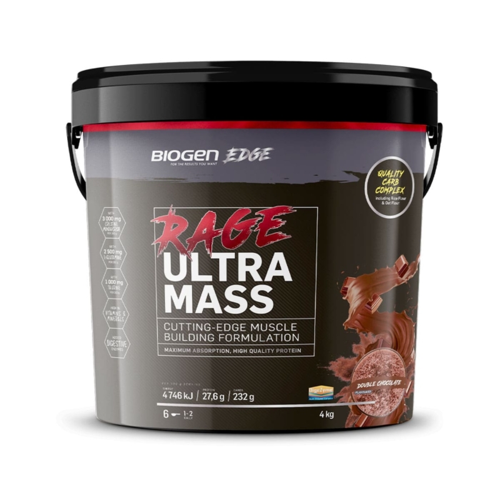 Biogen Rage Ultra Mass Double Chocolate - 4kg