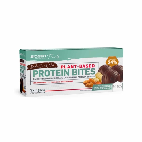 Biogen Plant Based Protein Bites Dark Chocolate - 50g