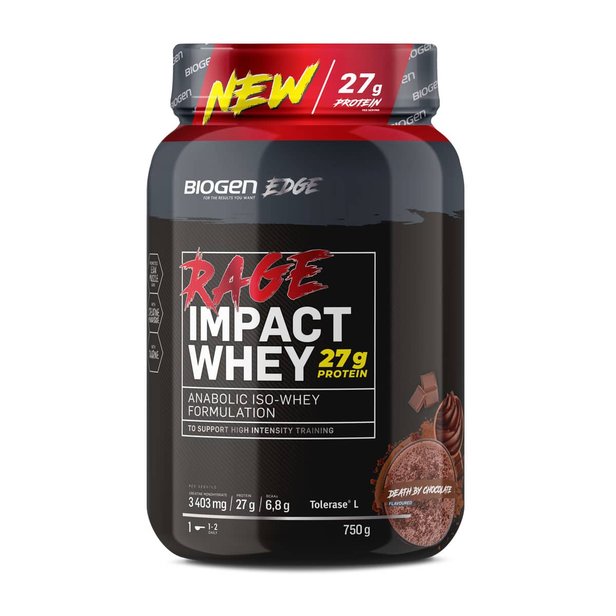 Biogen Rage Impact Whey Chocolate - 750g