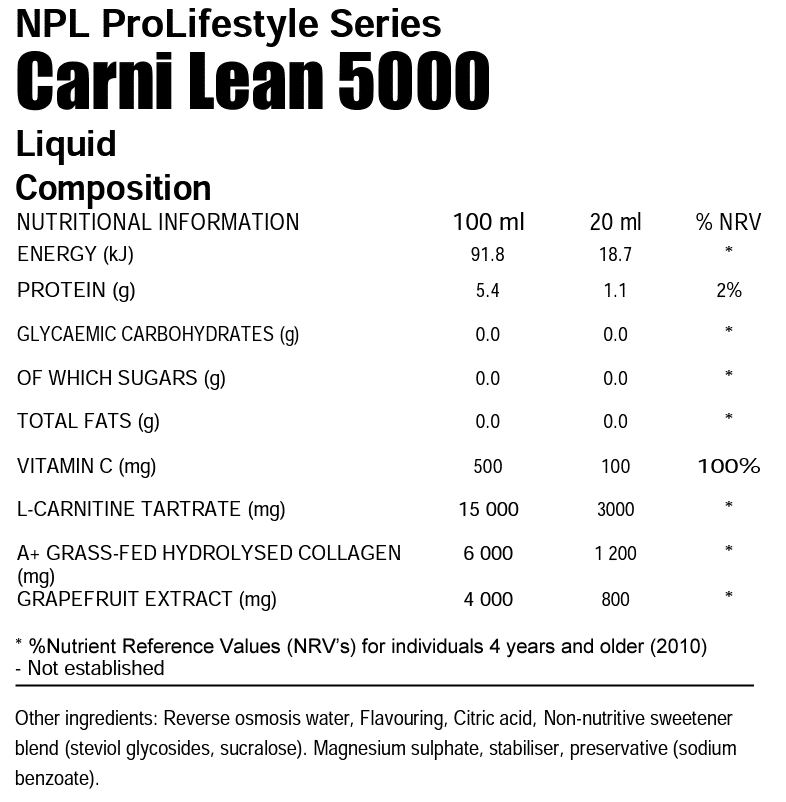 NPL Carni Lean Nutri-Table - 500ml